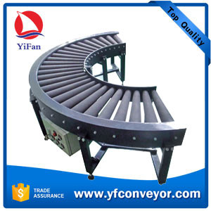 Buy cheap 90 & 180 Degree Curve Powered Rubber Roller Conveyor product