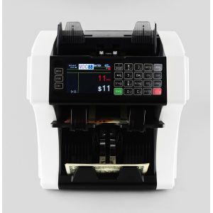 Buy cheap Bank note professional two pocket bill banknote sorter money counter and cash currency sorter machine from wholesalers