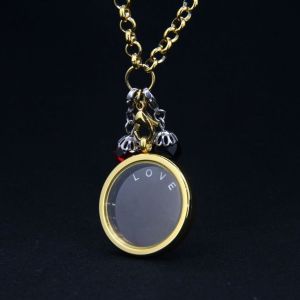 Buy cheap Factory Direct Glass Round Floating Charm Lockets LPG129 from wholesalers