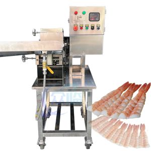 Buy cheap Sushi Shrimp Cutting Machine Cooked Shrimp Cutter Automatic Prawn Cutter from wholesalers