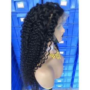 Buy cheap Tangle Free Deep Wave 300% Pre - Plucked Lace Front Wig from wholesalers
