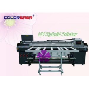 Digital UV Inkjet Hybrid Printer Print Size 1.8m With Roll To Roll And Irregular