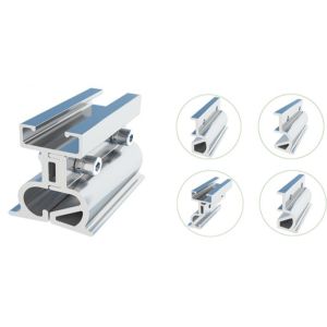 China Adjustable Rooftop Solar Mounting Fixtures Flexibility Solar Panel Racking Systems on sale