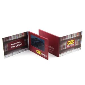 Buy cheap 5 inch LCD video in print/custom LCD video plus print video brochure for new product launch from wholesalers