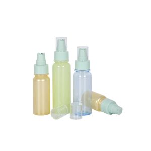 Matte Customized Color 115mm Height Lotion PET Pump Cosmetic Bottles