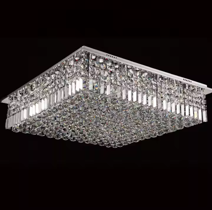 Buy cheap Wholesale Modern Hall Bedroom Crystal Ceiling Lamp Decorative Lighting Crystal Ceiling Light from wholesalers