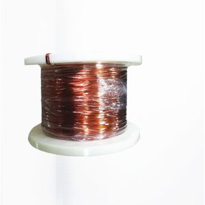 0.1*1.0mm Class 180 Self Bonding Wire Rectangular Enameled Copper Wire Nature