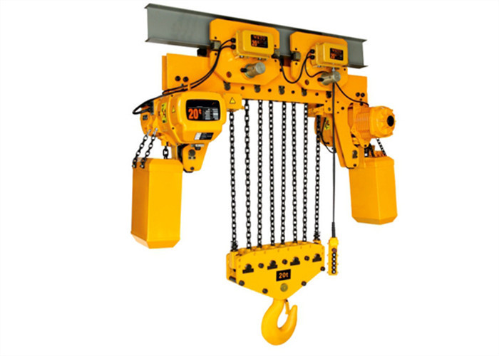 Buy cheap 10t 20t Large Load Electric Chain Block Hoist Customzied Hand Operated from wholesalers