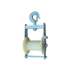 Aerial Cable Pulley Block Cable Stringing Roller With Hook Overhead Fiber Optic