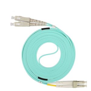 Buy cheap LC - SC Fiber Patch Cables Multi  Mode 10 Meter LSZH Jacket 50 / 125 Um from wholesalers