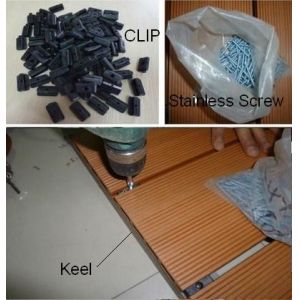 Environmental - Friendly WPC Deck Flooring for Walk Road and Seaside