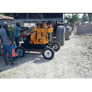 Crawler Hydraulic Borehole Drilling Machine Portable 200m Depth