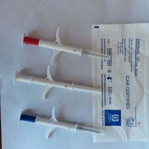 Buy cheap Biochemical Coating 1.4X8mm ICAR Microchip Syringe from wholesalers