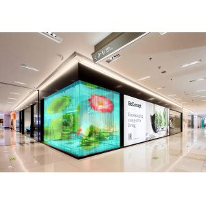 Buy cheap High Transparency P6 Sticky Flixble LED Crystal Film Screen Invisible Advertising Transparent LED Digital Signage Displays from wholesalers