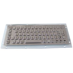 Buy cheap Professional IP65 Vandal Resistant Stainless Steel Metallic Keyboard Waterproof from wholesalers