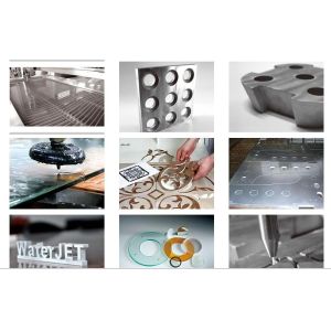 Magnesium alloy metal water jet cutting machine with multiple heads