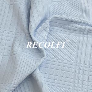 Buy cheap Recycled Textured Activewear Knit Fabric Breathable UPF Wocking Leggings from wholesalers