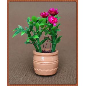 Buy cheap model potted plant---decoration flower,artificial pot,1:25 plot,3CM potted plant from wholesalers