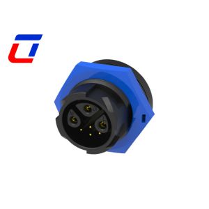 Buy cheap Push Lock Waterproof Data Cable Connector 3 Pin Power 4 Pin Panel Mount Connector from wholesalers
