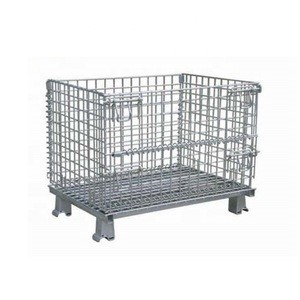 Buy cheap Steel U Shape Buckle Collapsible Wire Container For Distribution from wholesalers