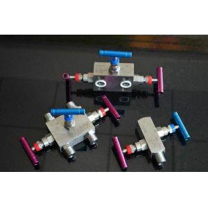 SS304 Pressure Transmitter Manifold High Pressure 3 5 Way