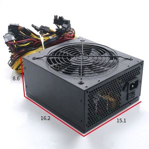 Buy cheap Wholesale Power Supply ATX 1600W 1800W 2000W Psu 90 Plug Psu Machine Supports 8GPU Graphics Card from wholesalers