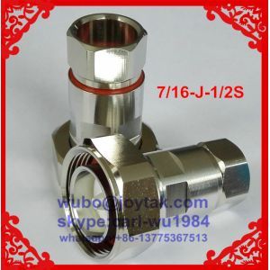 Buy cheap DIN 7/16 male connector clamp type for 1/2superflex cable all brass PIM 1.15 from wholesalers