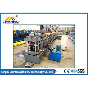 Buy cheap Long Time Service Time Gray color PLC Control Automatic Storage Rack Roll Forming Machine Durable quality made in china from wholesalers