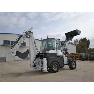 Buy cheap Black White 1.6 Ton 4WD Telescopic Backhoe Loader With Excavator WY22-16 from wholesalers