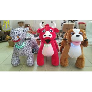 Buy cheap Hansel amusement indoor plush electronicplush kid riding horse toy from wholesalers