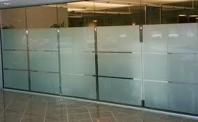 Buy cheap High Strength Full Height Glass Partition With Frosted Pattern from wholesalers