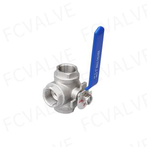 Buy cheap Water Media T Port Stainless Steel 3 Way Thread Ball Valve for Industrial Operations from wholesalers