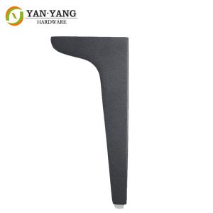 Durable Metal Furniture Legs Sofa Straight Feet Custom Unique Black Color