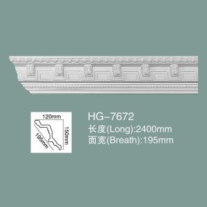 Buy cheap Foam Skirting Polyurethane Crown Moulding HG-7672 from wholesalers