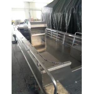 Light Full Weled V Bottom Aluminum Boat For Fishing / Drifting , 4.2m Length