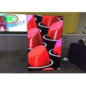 Buy cheap SMD2121 1200cd/sqm P2.5 Led Poster Screen 3G 4G System easy move and installation from wholesalers