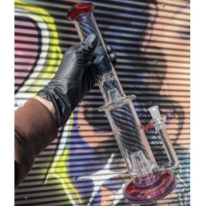 Buy cheap 10Inches Straight Tube Glass Smoking Water Pipe With Ice Catcher from wholesalers