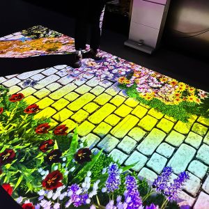 Mobile All-in-One Interactive Floor Projection with 4000 Lumens Brightness