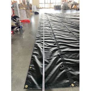 Flame Retardant 6ft Drop PVC Lightweight Lumber Tarps For Flatbed Truck