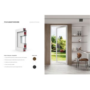 Buy cheap Front PVC Plastic Aluminium Doors And Windows Windproof Customized from wholesalers