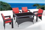 Buy cheap YLX-RN-041 Rattan Dining Chair and Rattan Table with Glass from wholesalers
