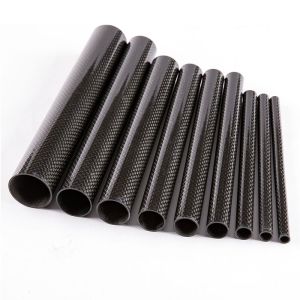 Buy cheap High Glossy Carbon Fibre Roll Wrap Tube 25mmX23mm X1000/1850mm from wholesalers