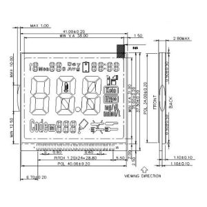 Household Consumer Product Segment LCD Display Positive Transflective TN LCD
