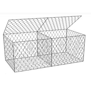 Buy cheap 80x100mm Woven Gabion Baskets 1x1x1m Galvanized Steel Wire Mesh from wholesalers
