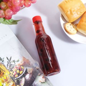 Buy cheap 5oz 150ml Round Hot Sauce Bottles Glass Chili Sauce Bottle from wholesalers