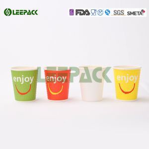 Buy cheap Custom logo printed disposable paper hot drink coffee tea cups with lids from wholesalers