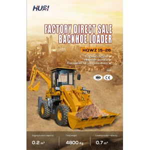 4 Wheel Drive 2 Ton Backhoe Loader with and Min. Turning Radius 000 mm