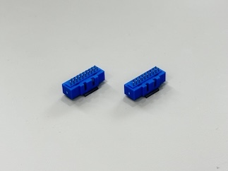 20-Pin IDC Dual-Row Enclosed Male Connector, Pin-Header Type, Exposed 3.2mm, Electronic PCB Signal Connector for Custom Wiring & Transmission Systems