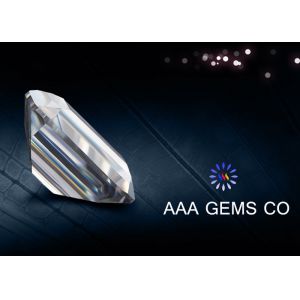 Buy cheap 3ct Emerald Cut Moissanite Gemstone Eight Arrows Eight Hearts from wholesalers