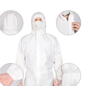Buy cheap Microporous 60GSM Disposable Protective Coverall Polypropylene Body Suit Splash product